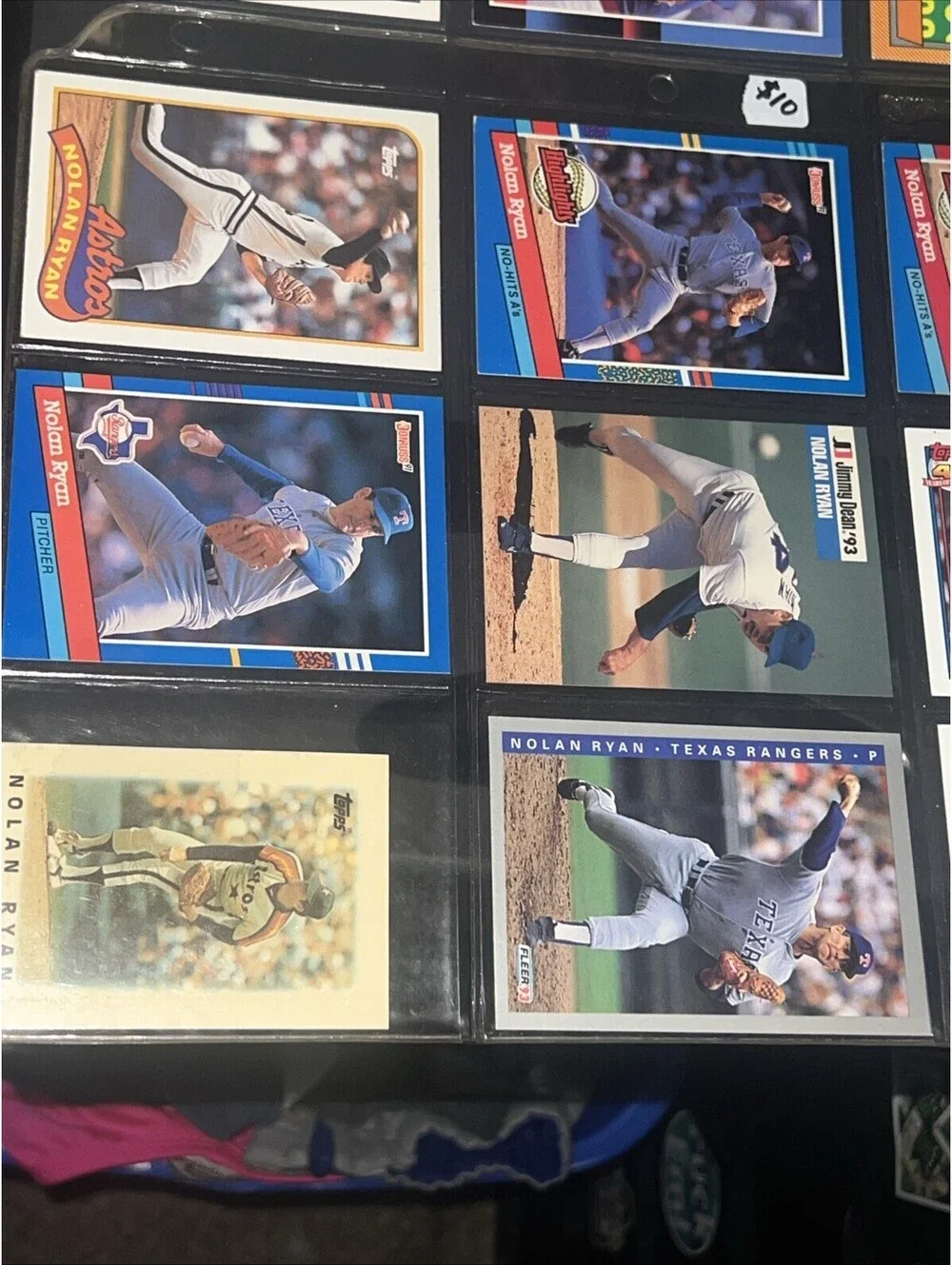 Lot Of 32 Nolan Ryan Baseball Cards Astros Rangers